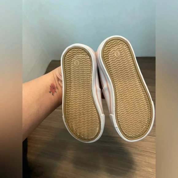 US Sports Baby Toddler Girls’ Sparkling Pink Slip On Zipper Sneaker Shoes Size 8 - Picture 5 of 7